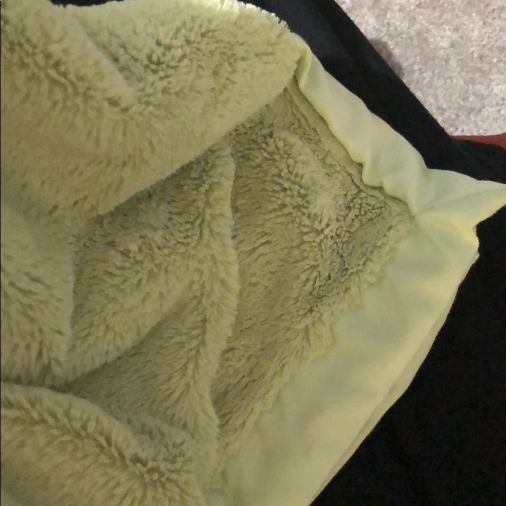 Green baby blanket